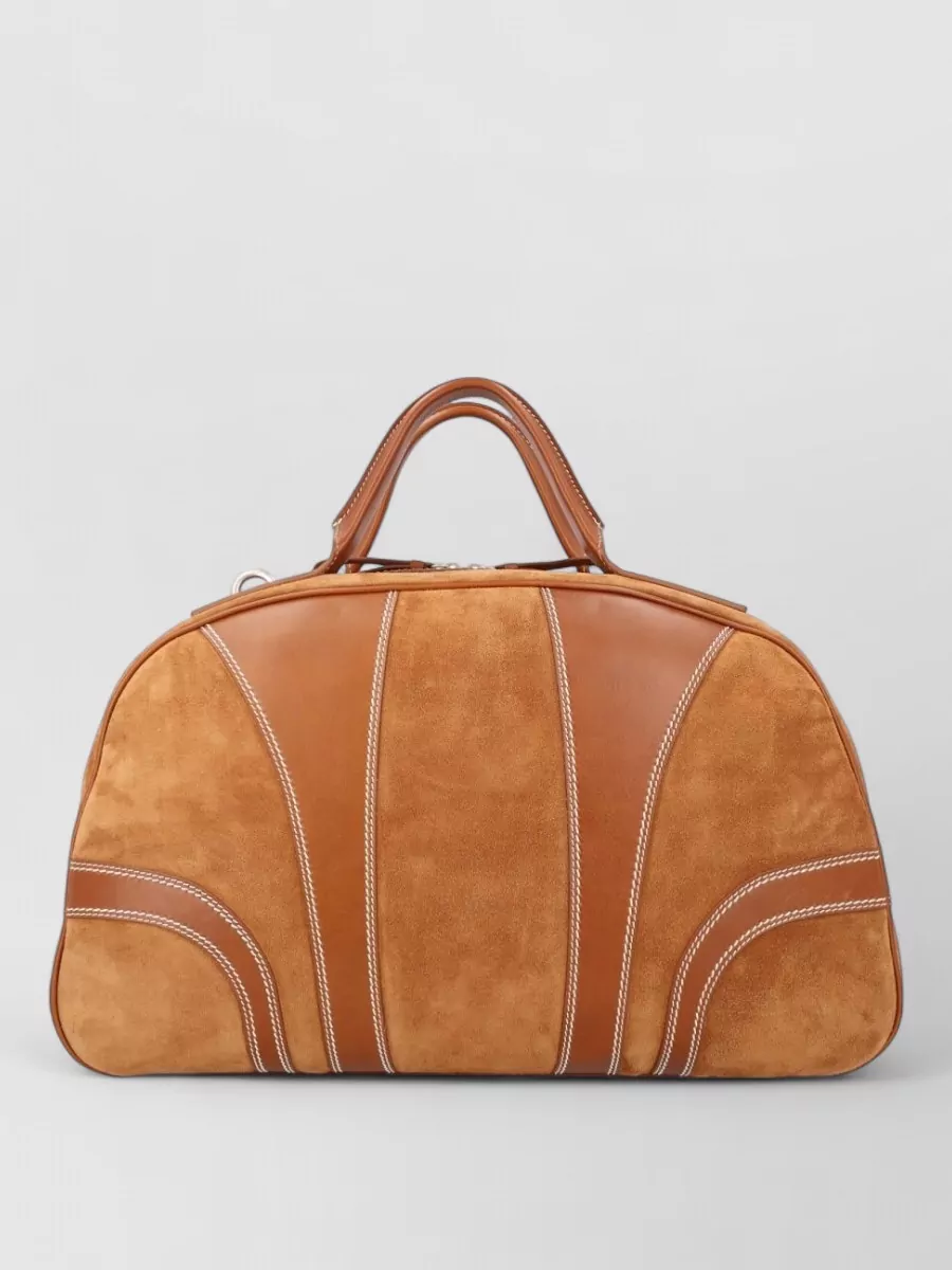 Dries Van Noten leather duffle bag