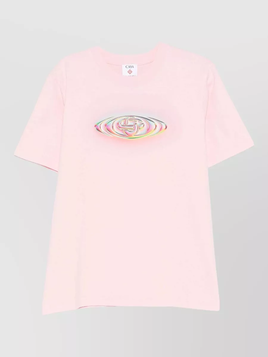 Casablanca organic cotton graphic short-sleeve t-shirt
