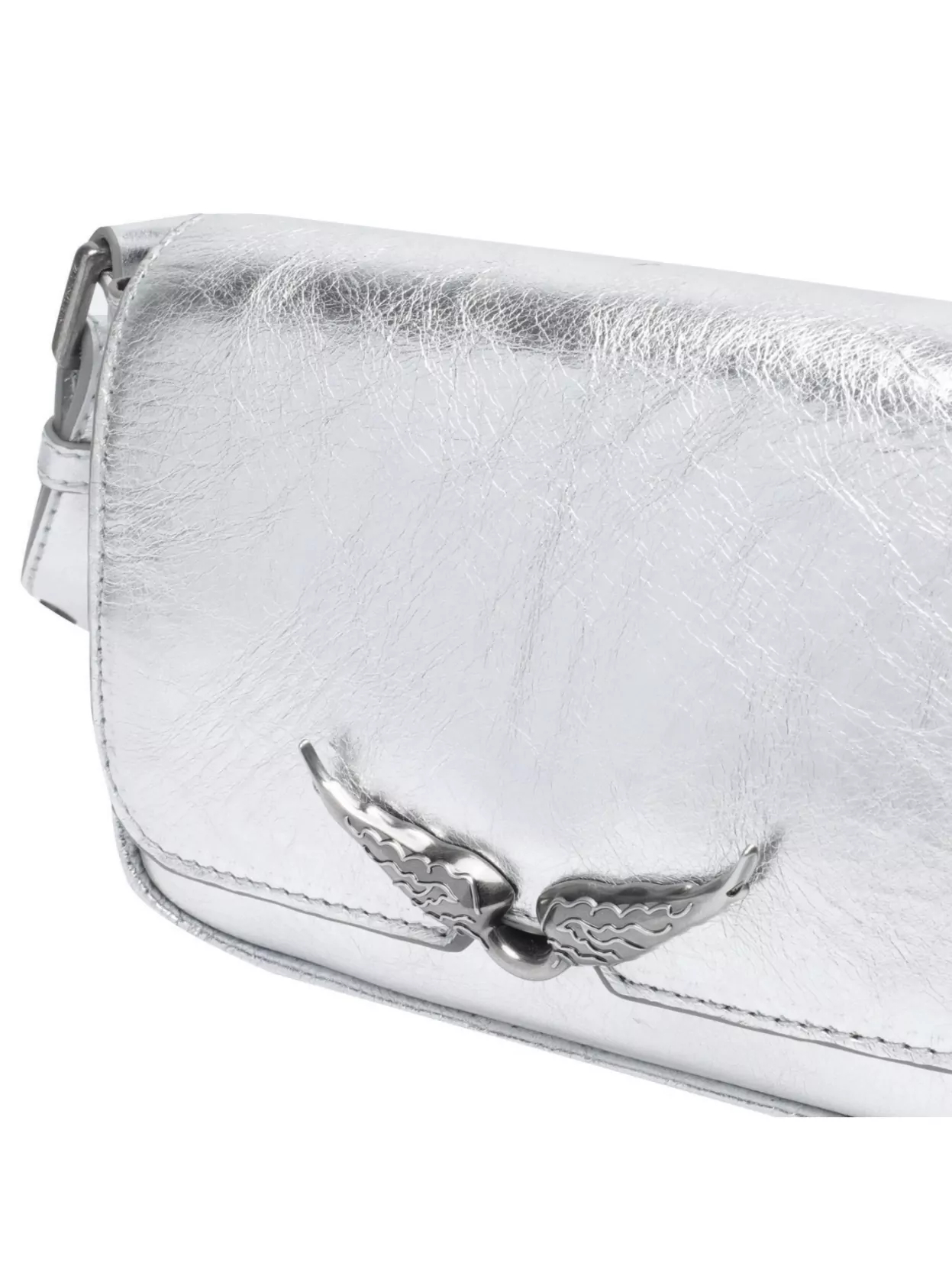 Zadig & Voltaire Metallic Shoulder Bag Adjustable Strap