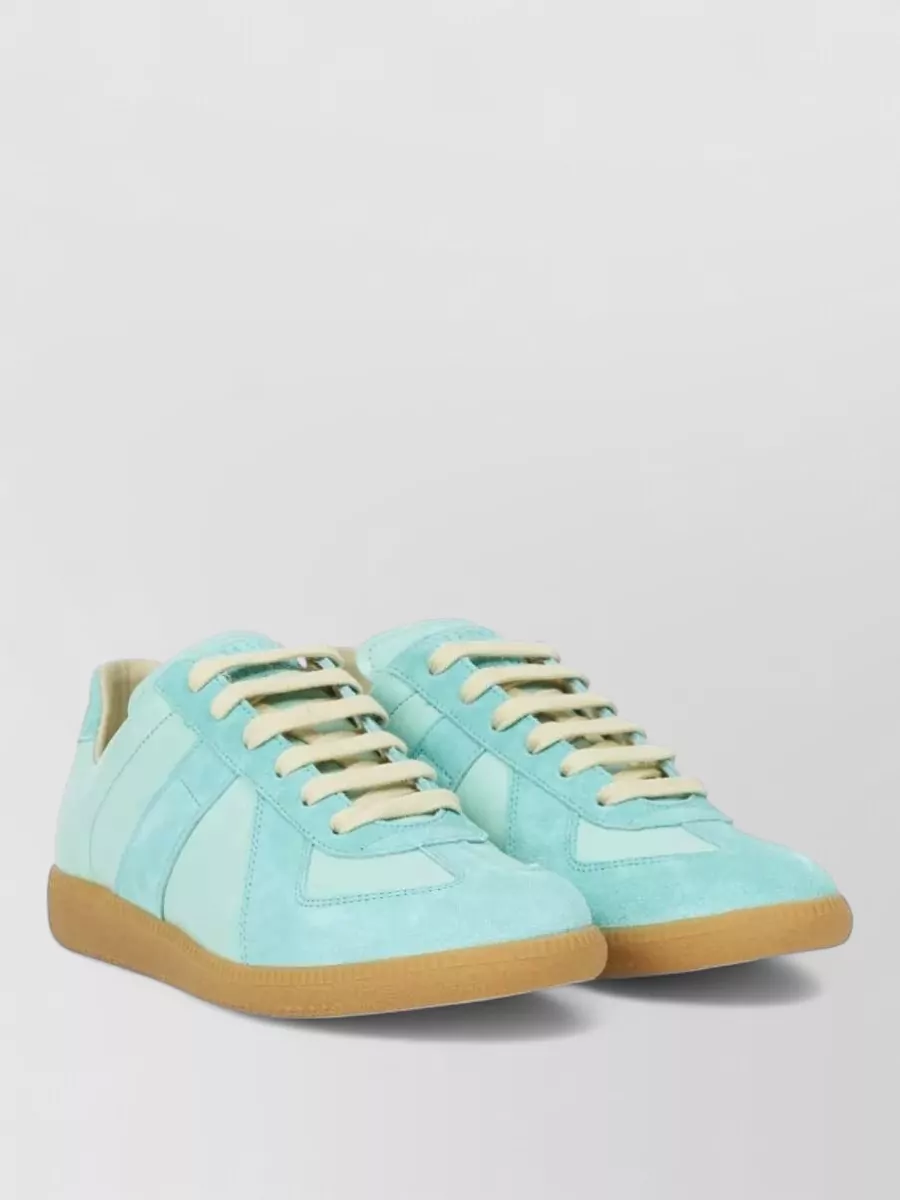 Maison Margiela Leather Lace-Up Sneakers
