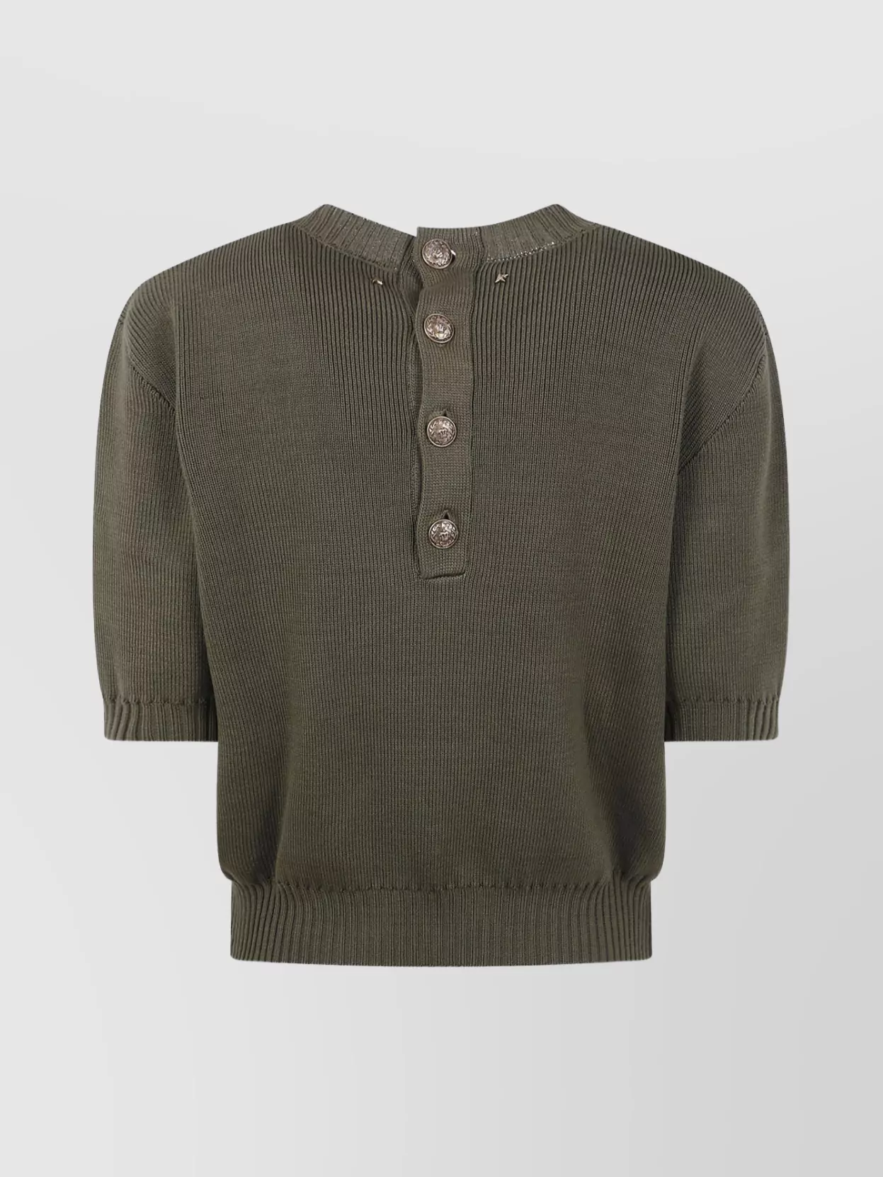 Golden Goose Deluxe Brand Button Detailed Knitted Top In Green