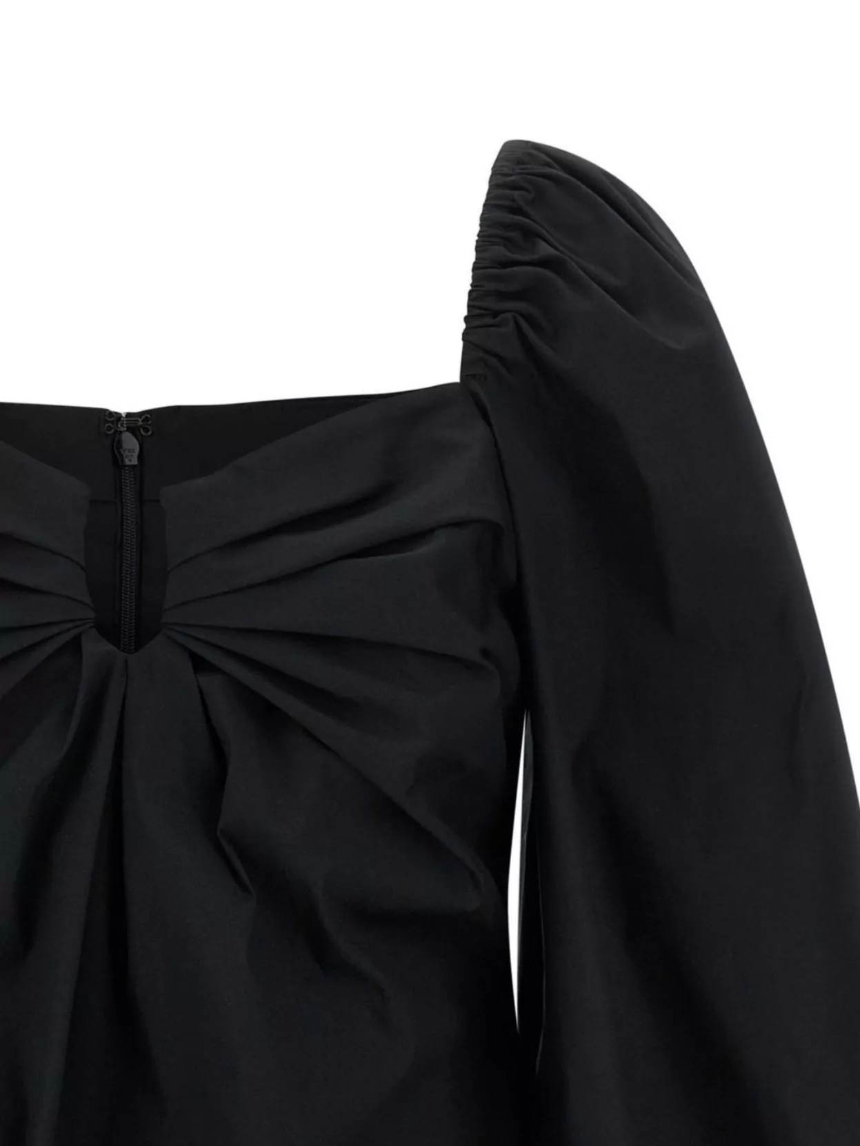 Carolina Herrera Square Neckline Top Puff Sleeves