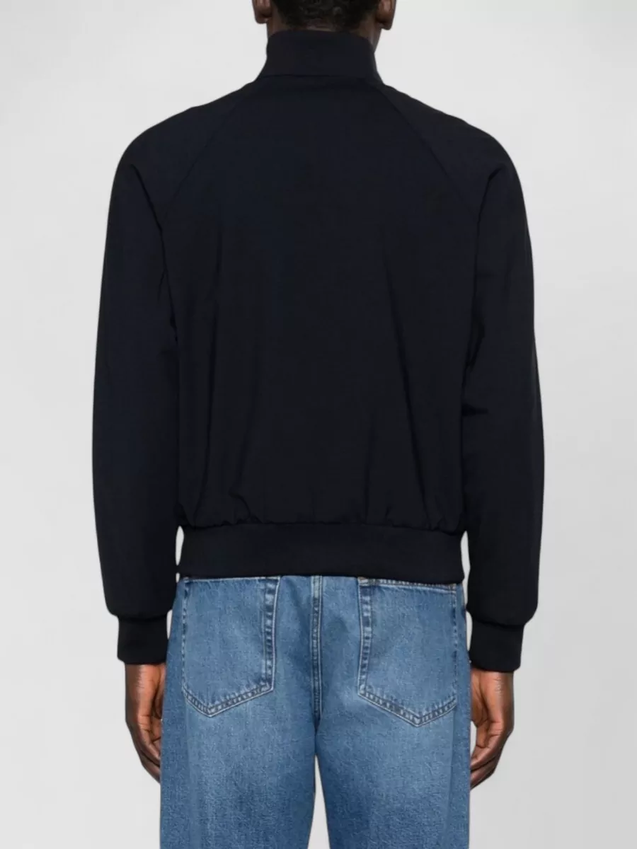 Emporio Armani Wool Blend Bomber Jacket High Collar