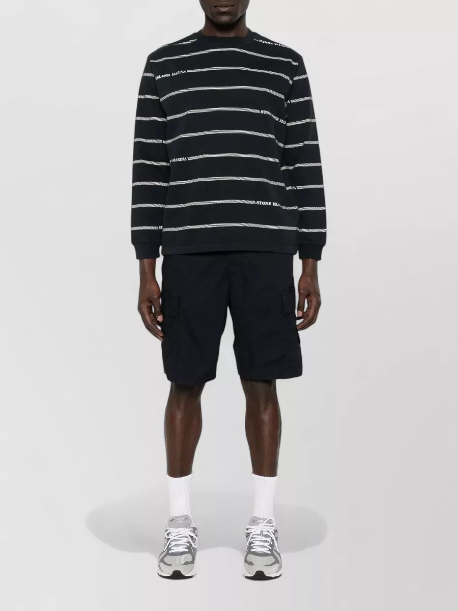 Stone Island Cotton Regular-Fit Cargo Bermuda Shorts