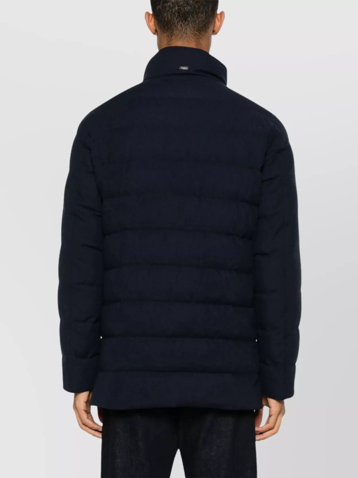 Herno Quilted Jacket With High Collar And Pockets