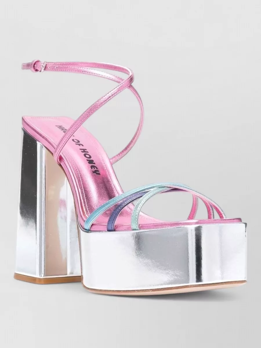 Haus Of Honey leather platform sandals