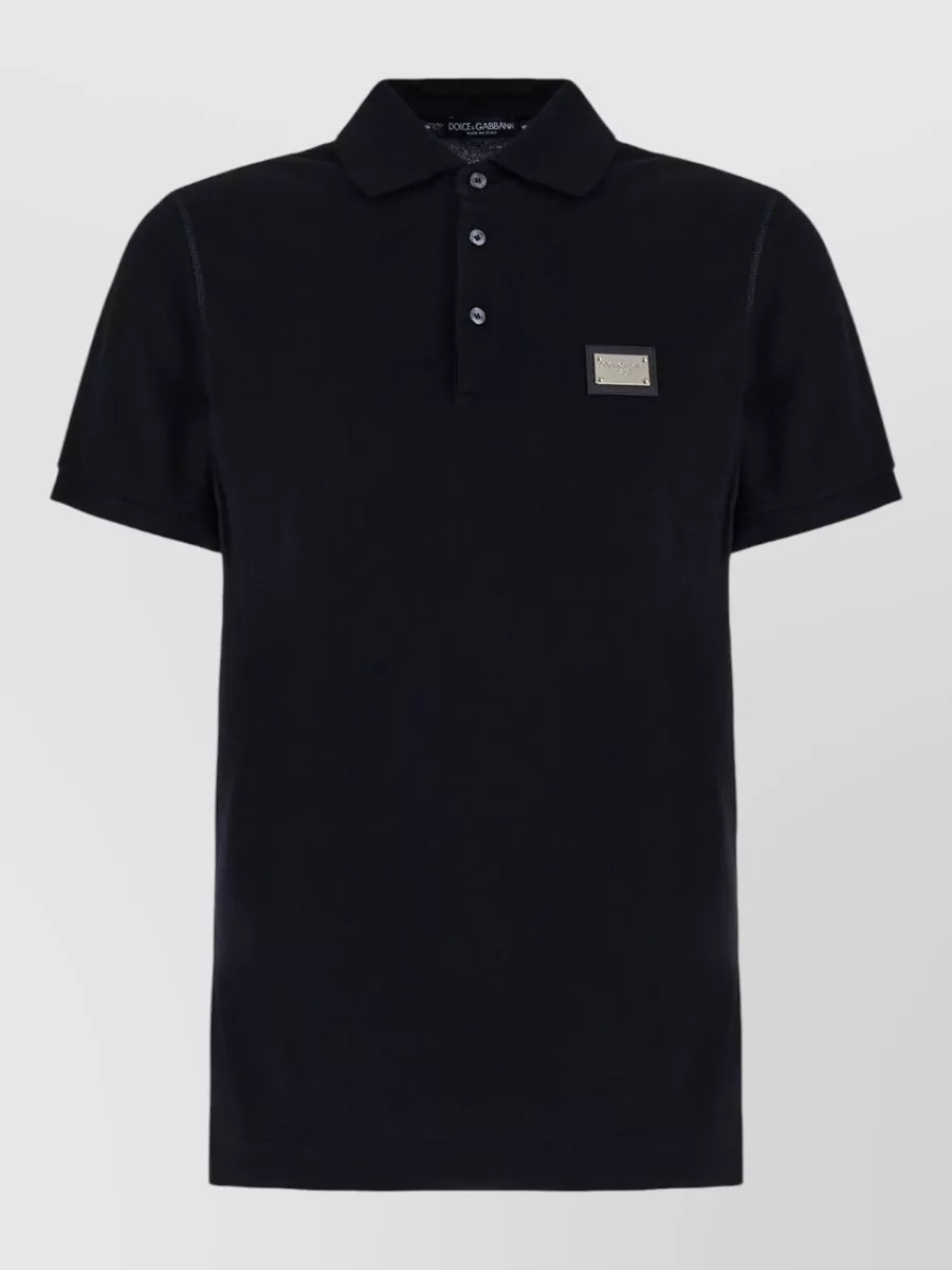 Dolce&Gabbana cotton short-sleeve polo shirt