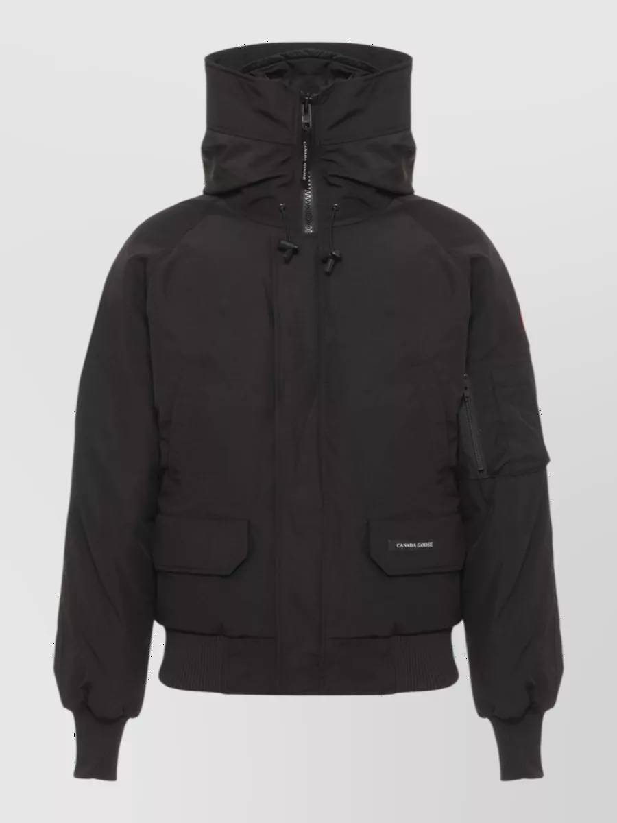 Canada Goose padded hooded bomber jacket