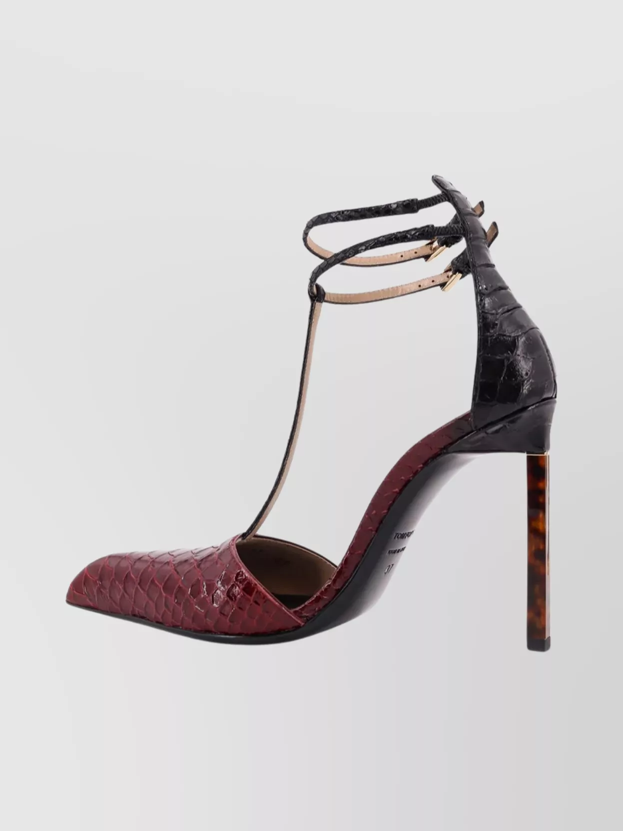 Tom Ford Stiletto Pumps Featuring Croc-Embossed Texture