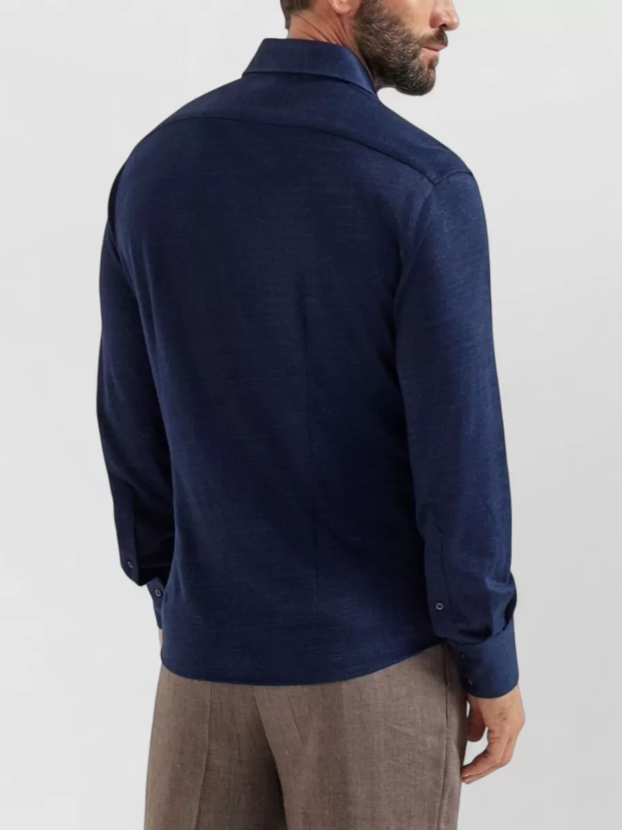 Brunello Cucinelli Linen And Cotton Knit Shirt