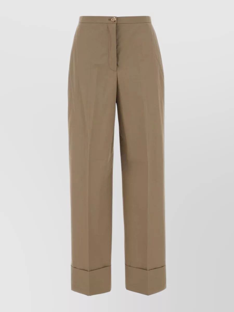 Agnona high-rise cotton trousers