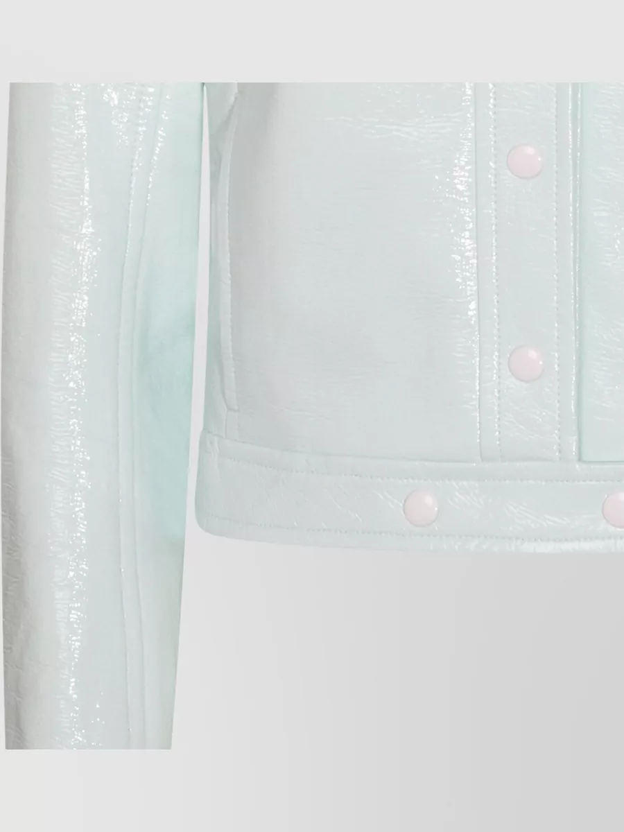 Courrèges Shiny Long Sleeve Casual Style Jacket