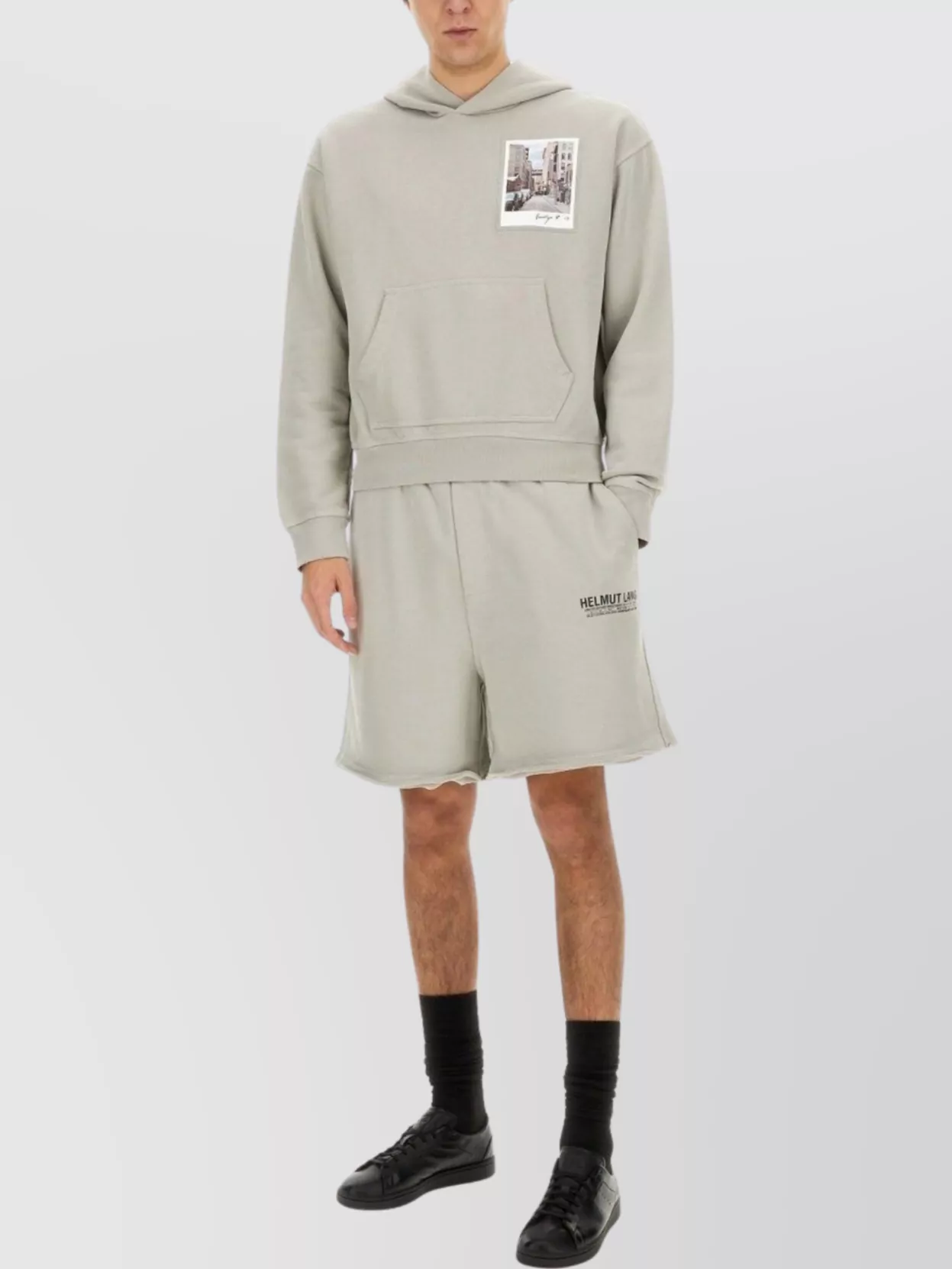Helmut Lang Graphic Print Hooded Sweatshirt