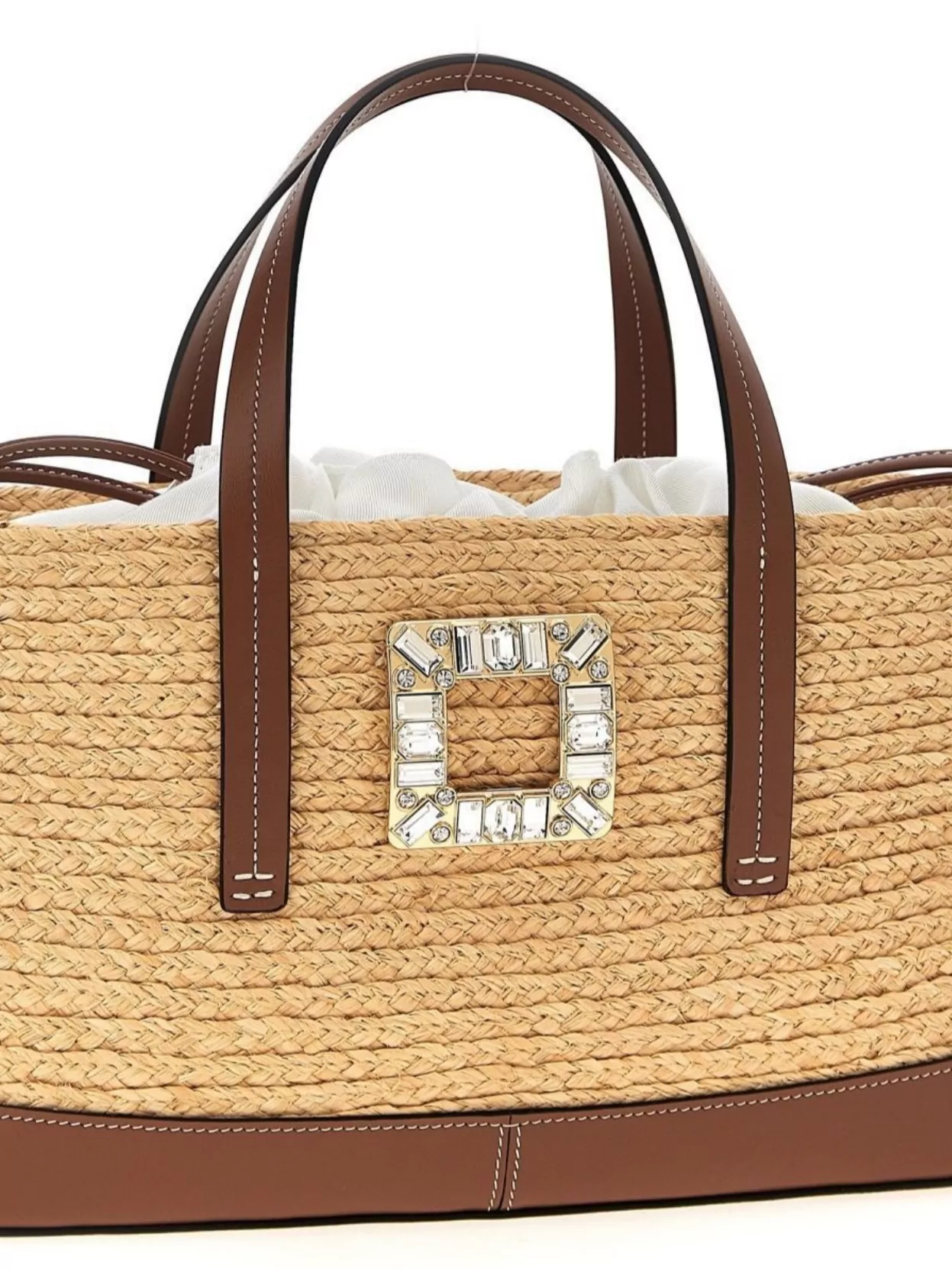 Roger Vivier 'Skate Small Shopping Bag With Braided Texture'