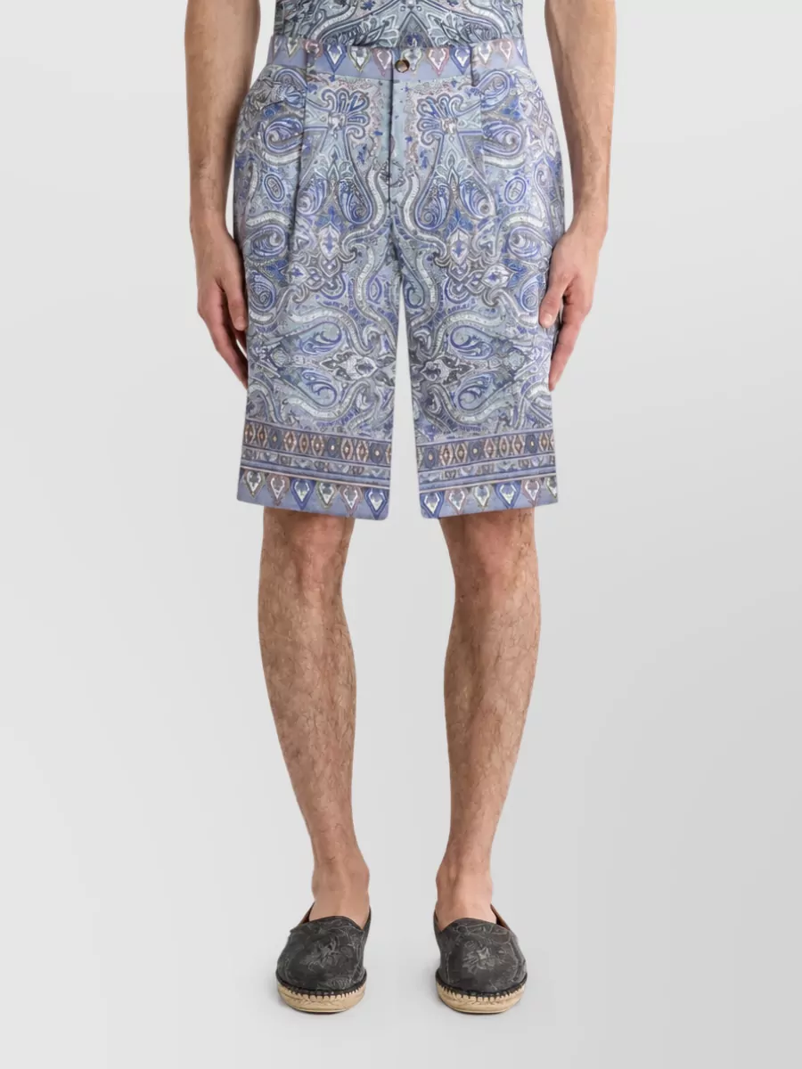 Etro Linen Tailored Shorts
