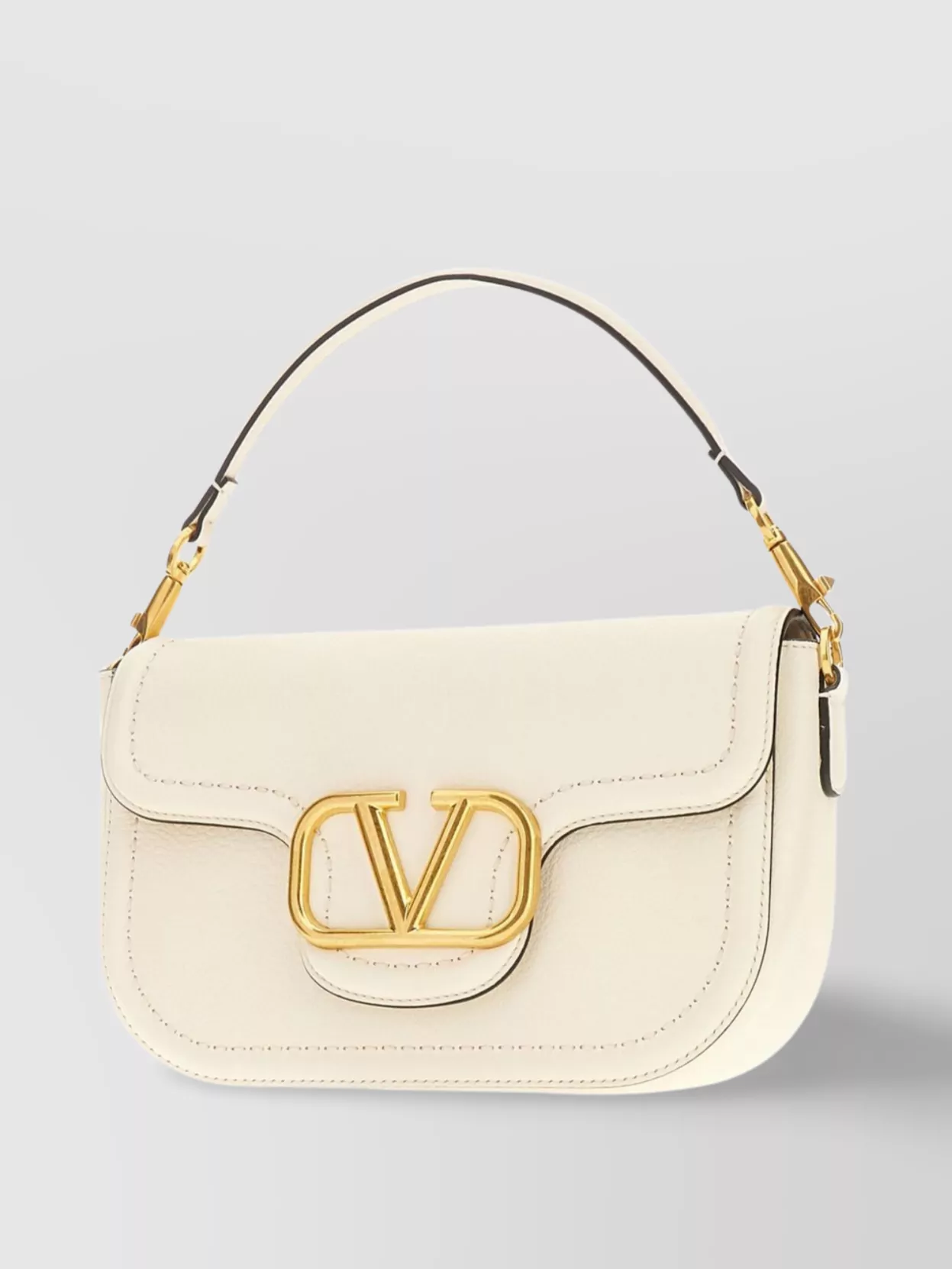 VALENTINO GARAVANI LEATHER HANDBAG WITH ADJUSTABLE STRAP AND TOP HANDLE