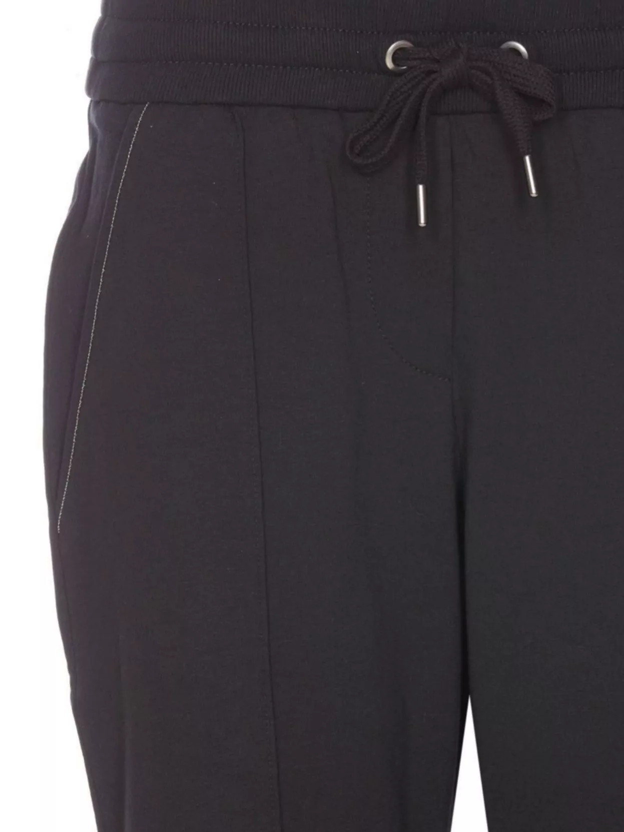 Shop Brunello Cucinelli Drawstring Waist Straight Leg Trousers