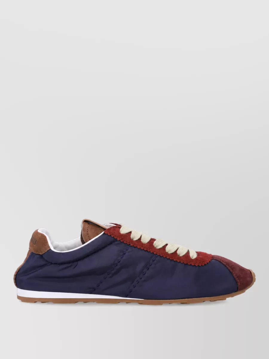 Miu Miu Technical Fabric Lace-Up Sneakers