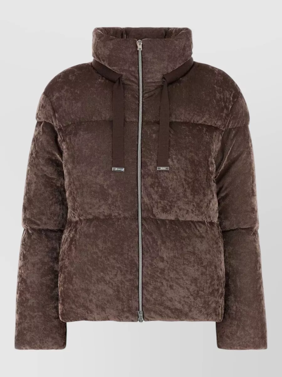 Herno velvet down puffer jacket
