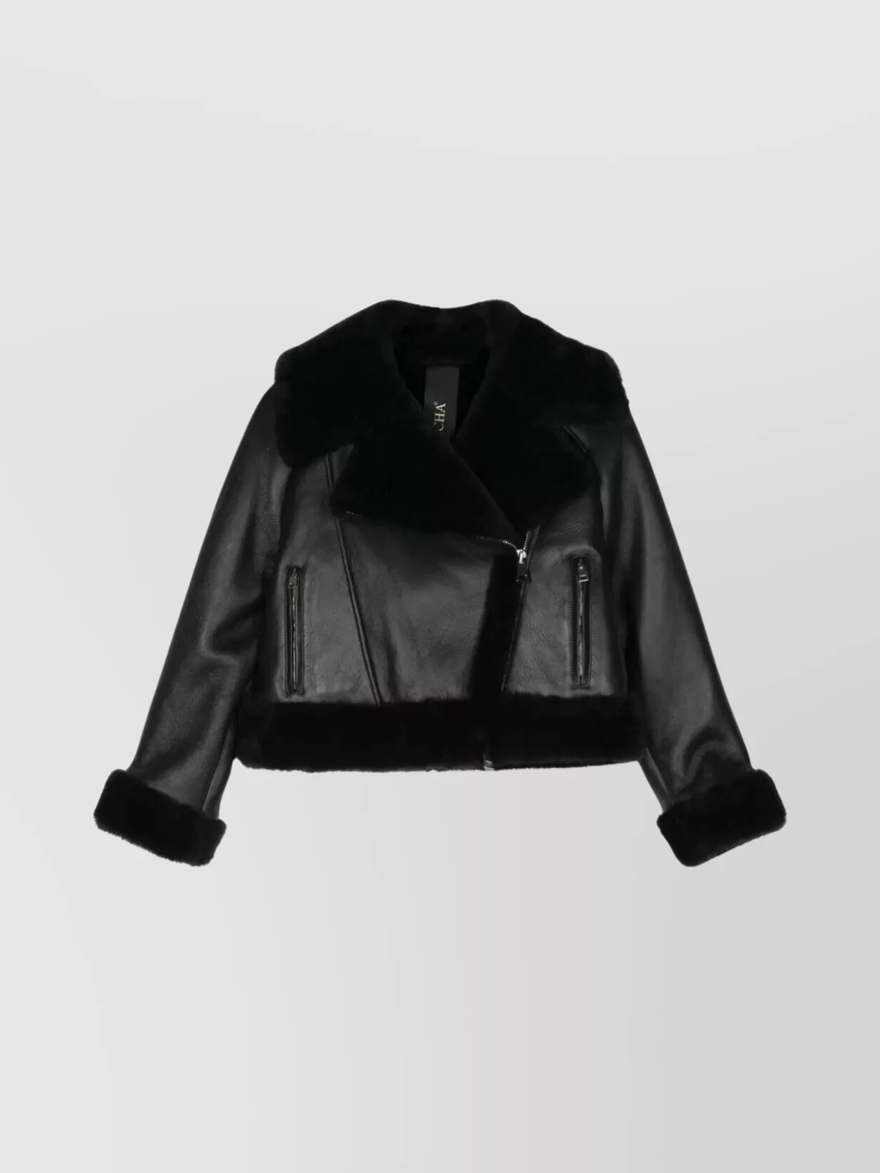 Blancha Cropped Shearling Coat Faux Fur