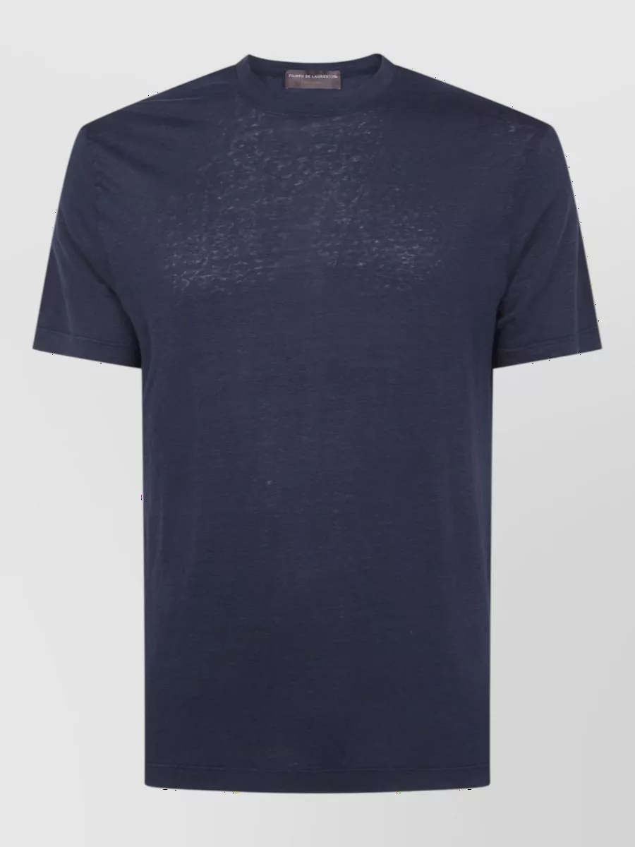 Filippo De Laurentis Short-Sleeve Linen T-Shirt