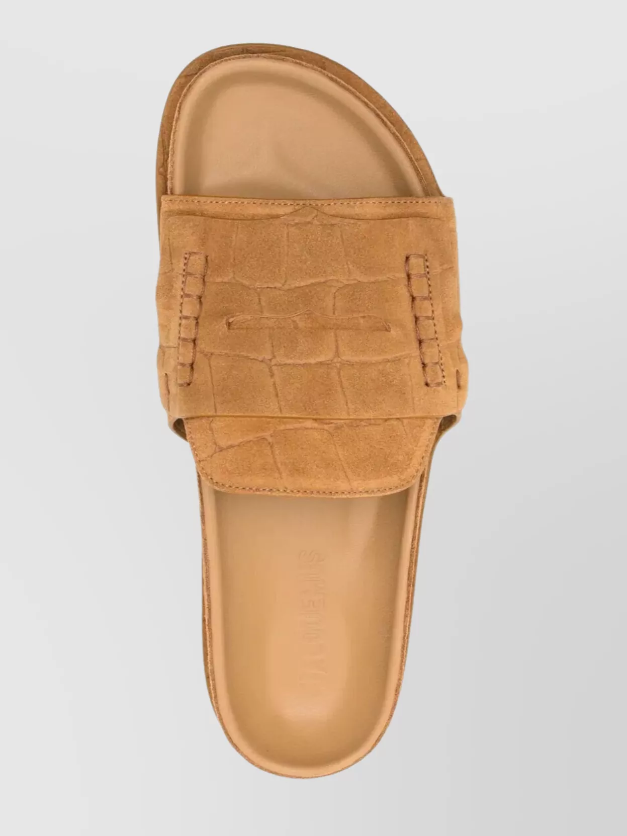 Jacquemus Suede Leather Moccasin-style Sandals In Orange
