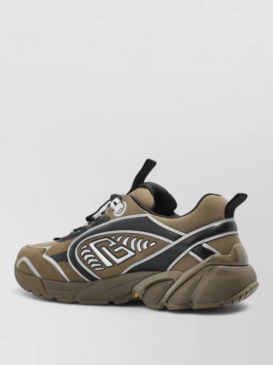 Balmain Leather Cosmic Dust Low-Top Sneakers