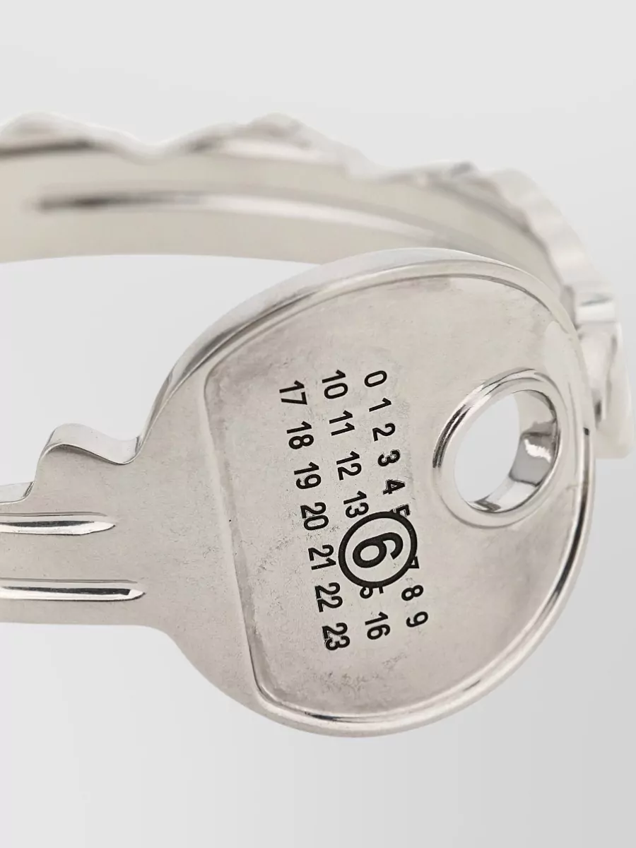 Mm6 Maison Margiela Brass Key Bangle Bracelet