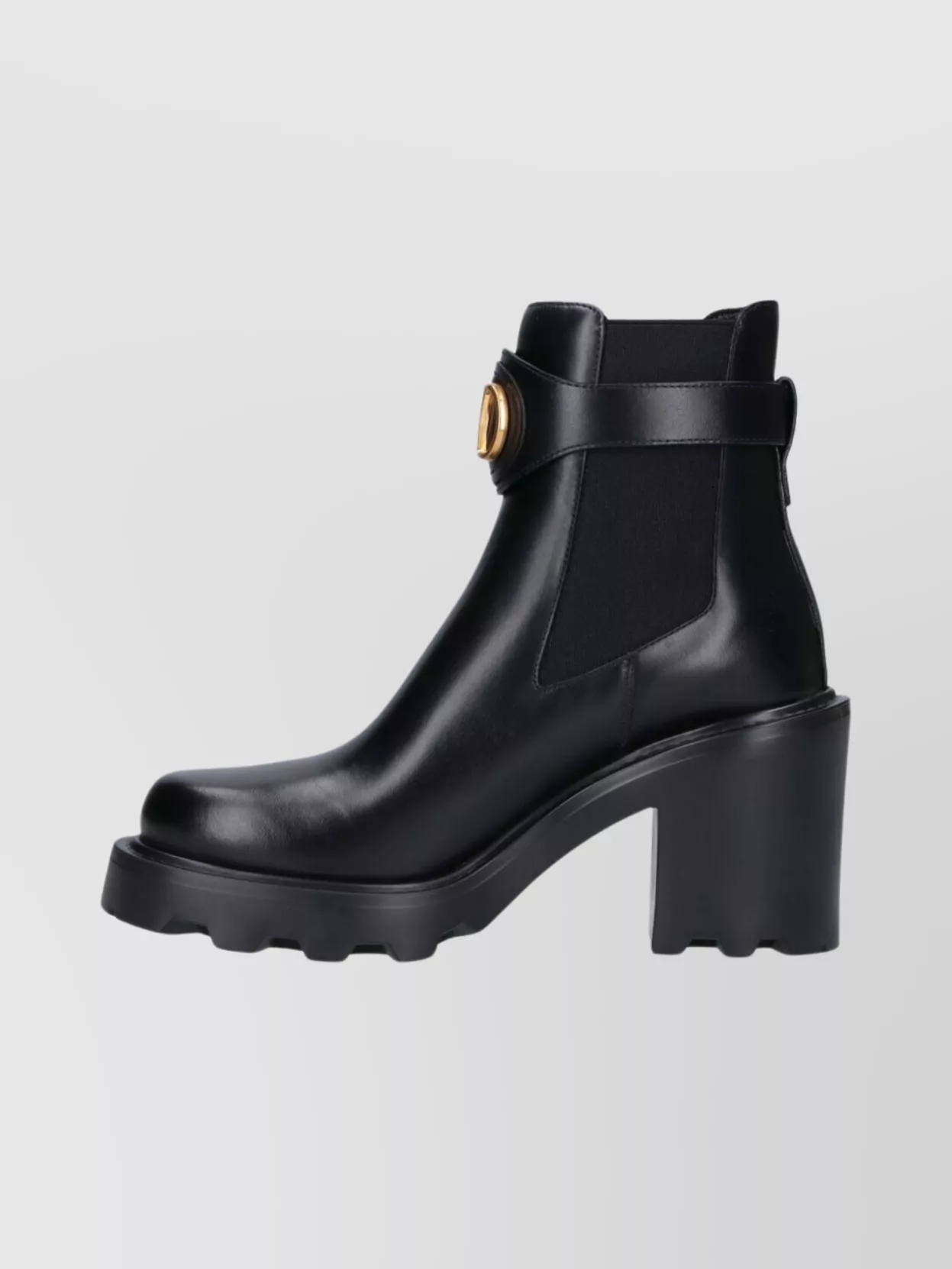 Valentino Garavani Stylish Chunky Heel Ankle Length Boots