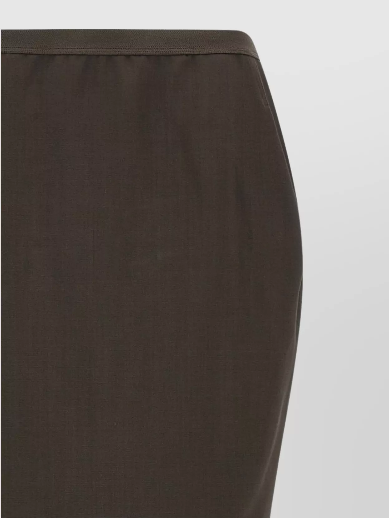 Rick Owens Long Skirt With Soft Pillar Design In Gray
