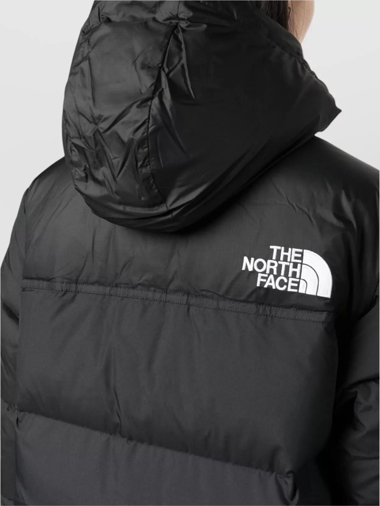 The North Face Custom Fit Quilted Parka Jacket In Black