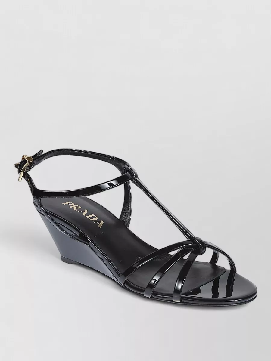 Prada Patent Leather Sandals