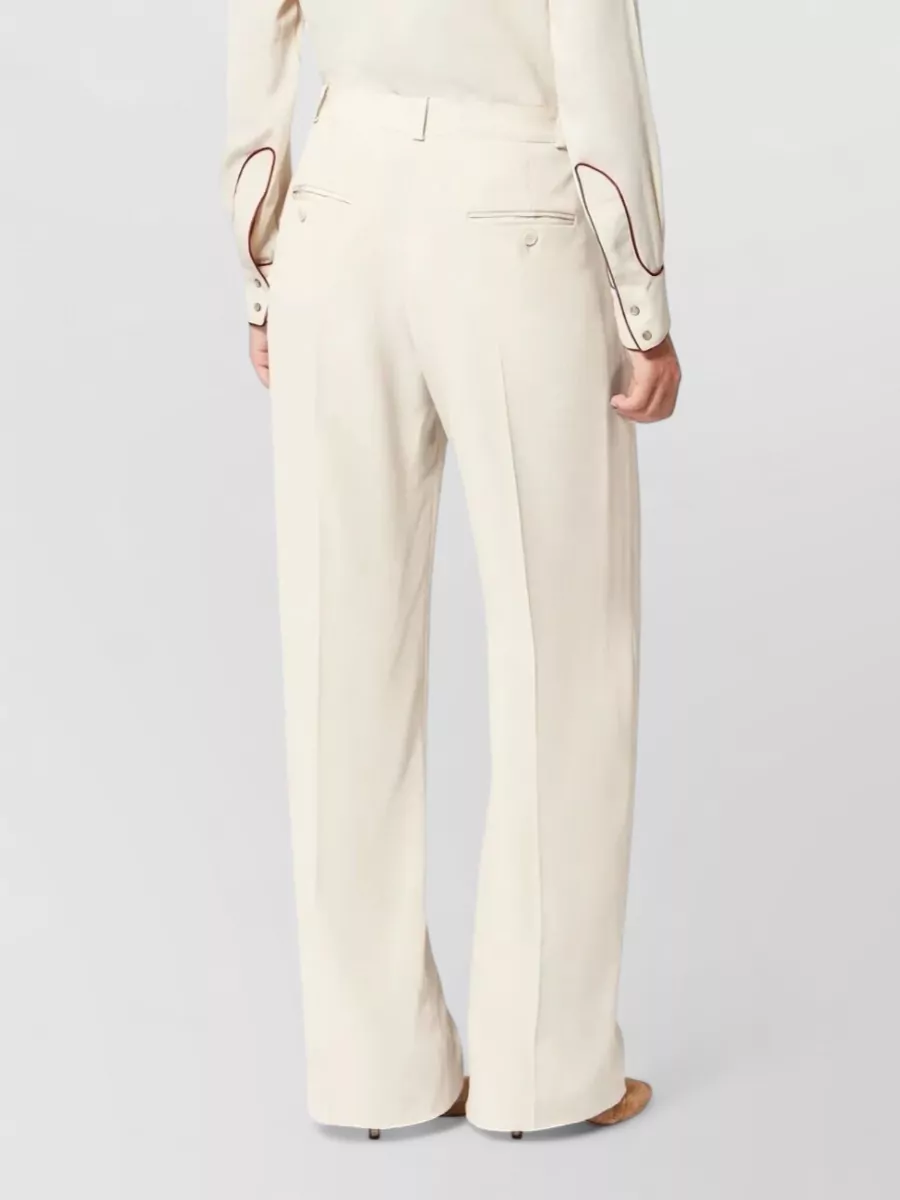 Isabel Marant Neonda Pleated Crepe Tailored Suit Trousers