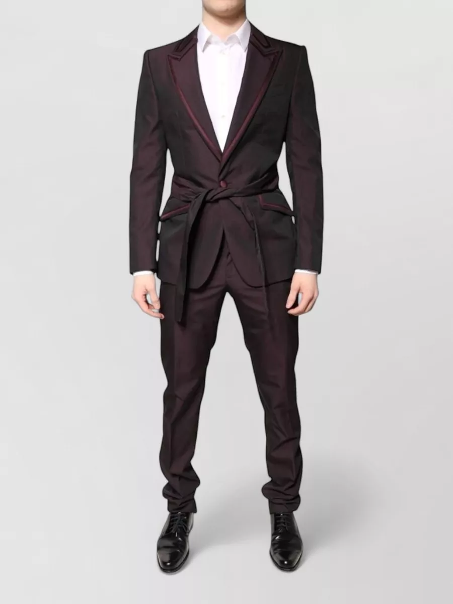 Dolce&Gabbana silk slim-fit tailored trousers