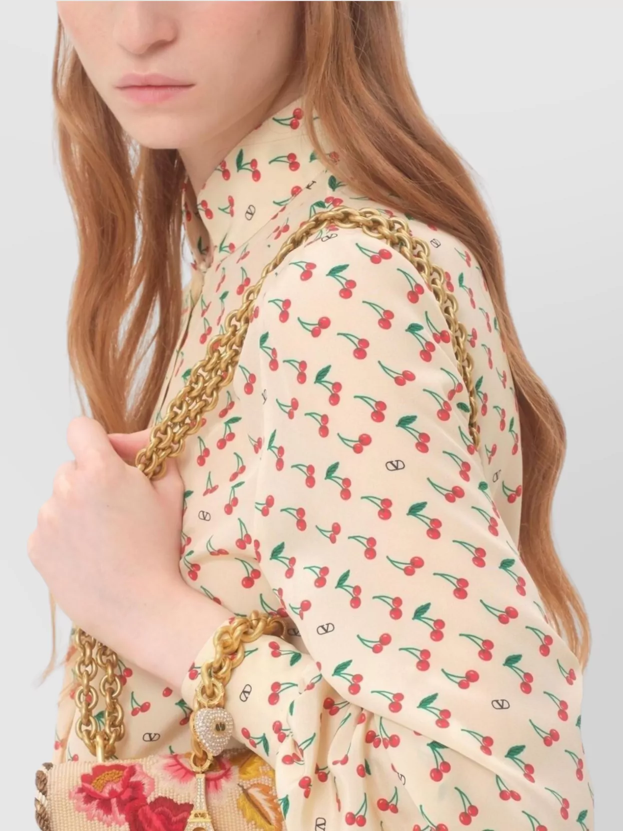 Valentino Garavani Printed Cherry Knee Length And Midi Tops