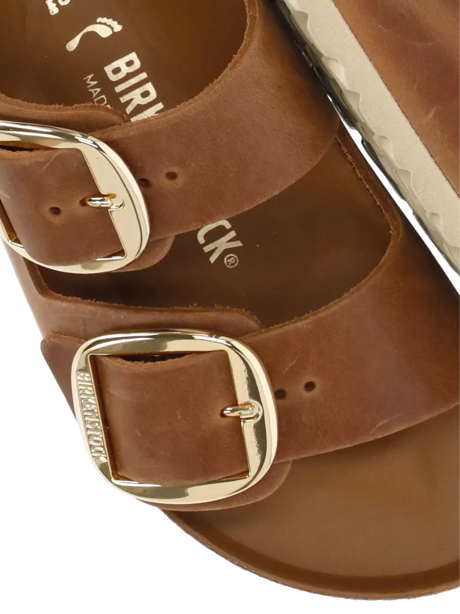 Birkenstock Unisex Flat Leather Sandals Rubber Sole