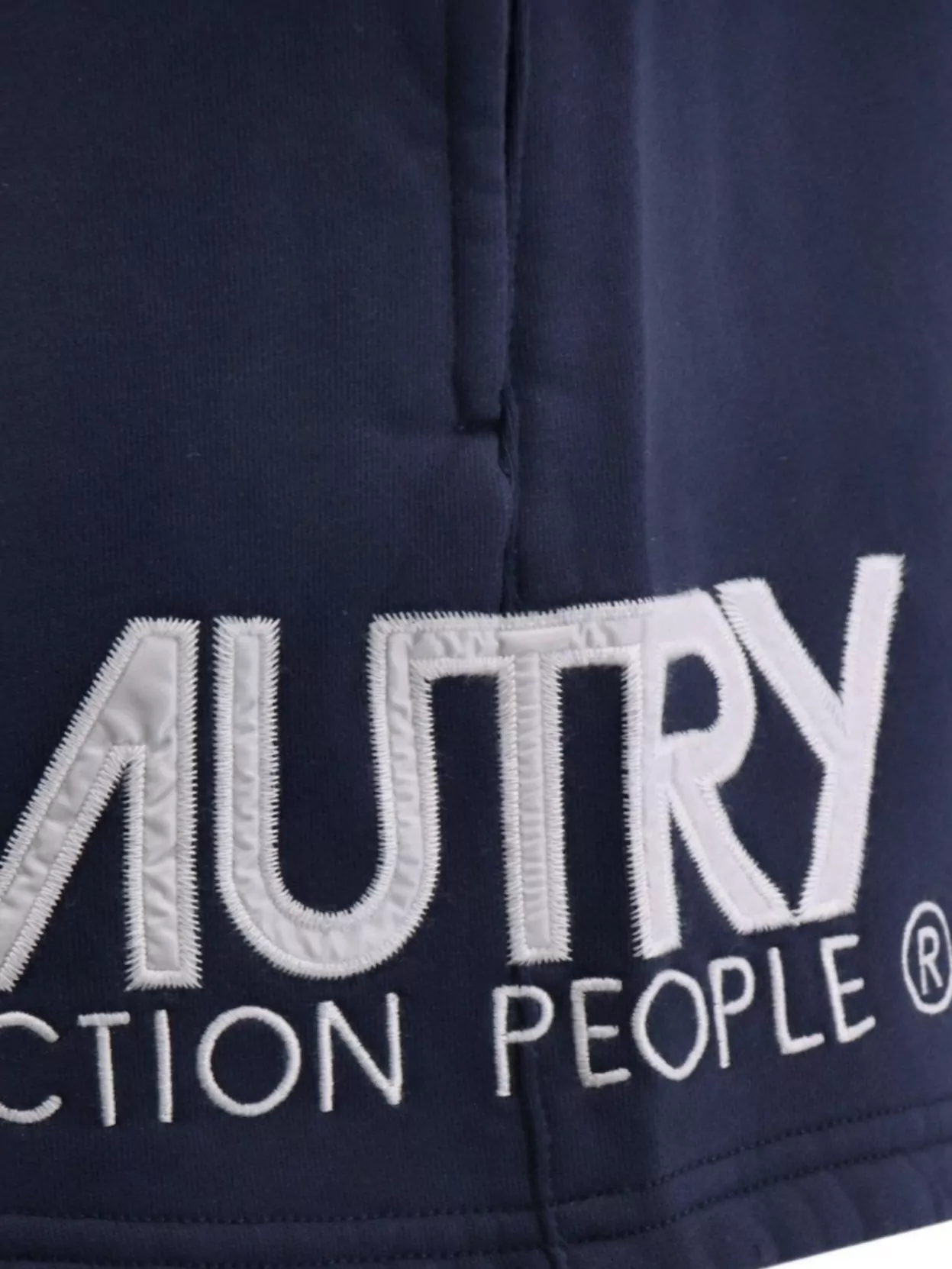 Autry Cotton Shorts With Embroidered Logo In Blue