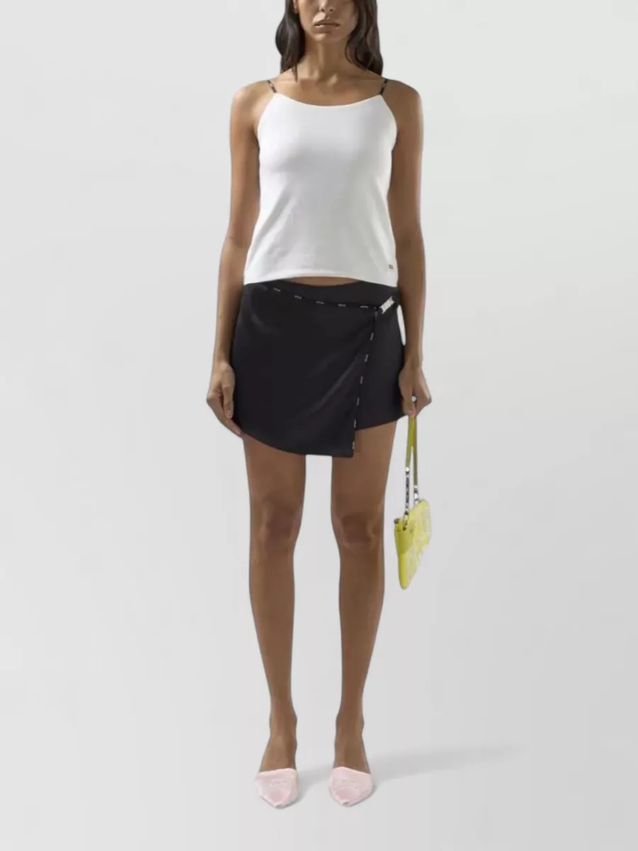 Gcds Logo-Trim Mini Wrap Skort