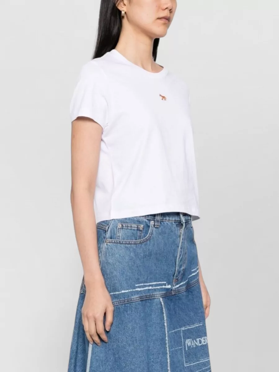 Maison Kitsuné Cotton Cropped T-Shirt