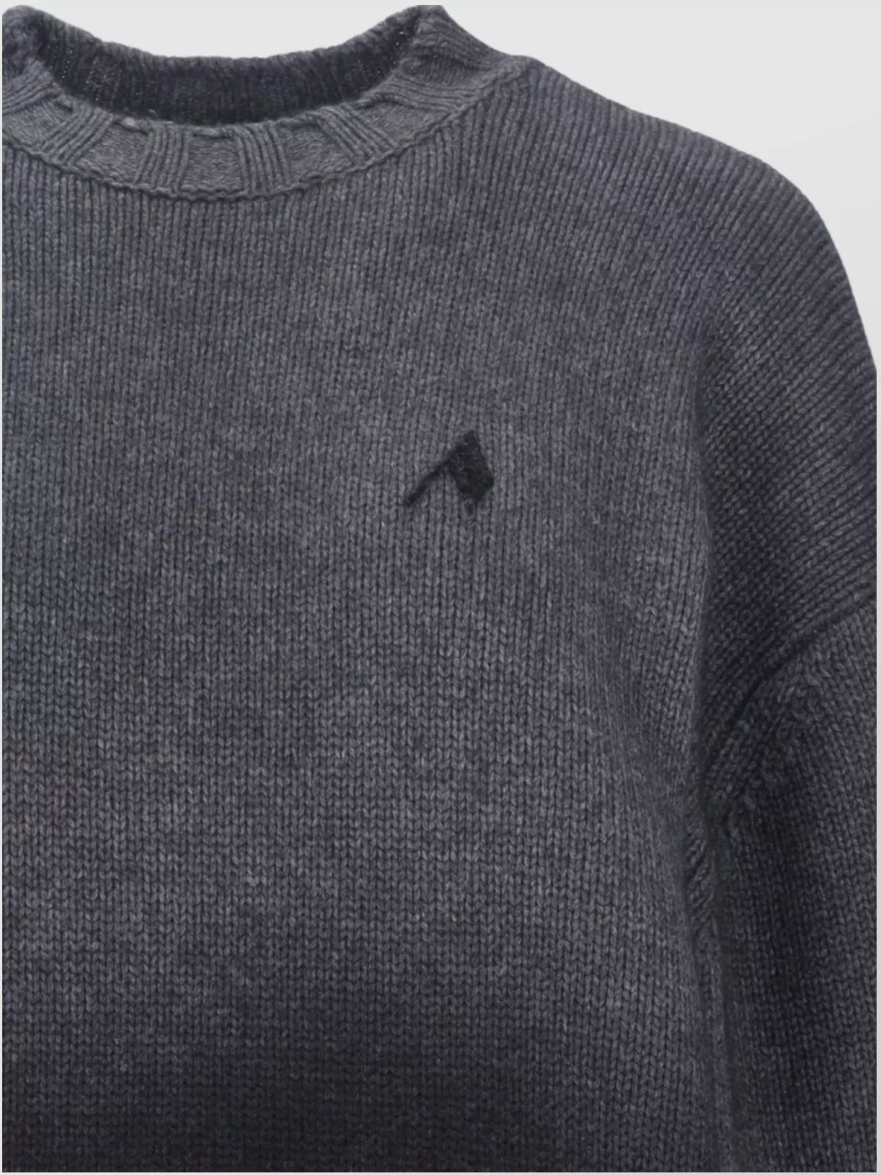 The Attico Ombre Ribbed Crewneck With Cuffs And Hem