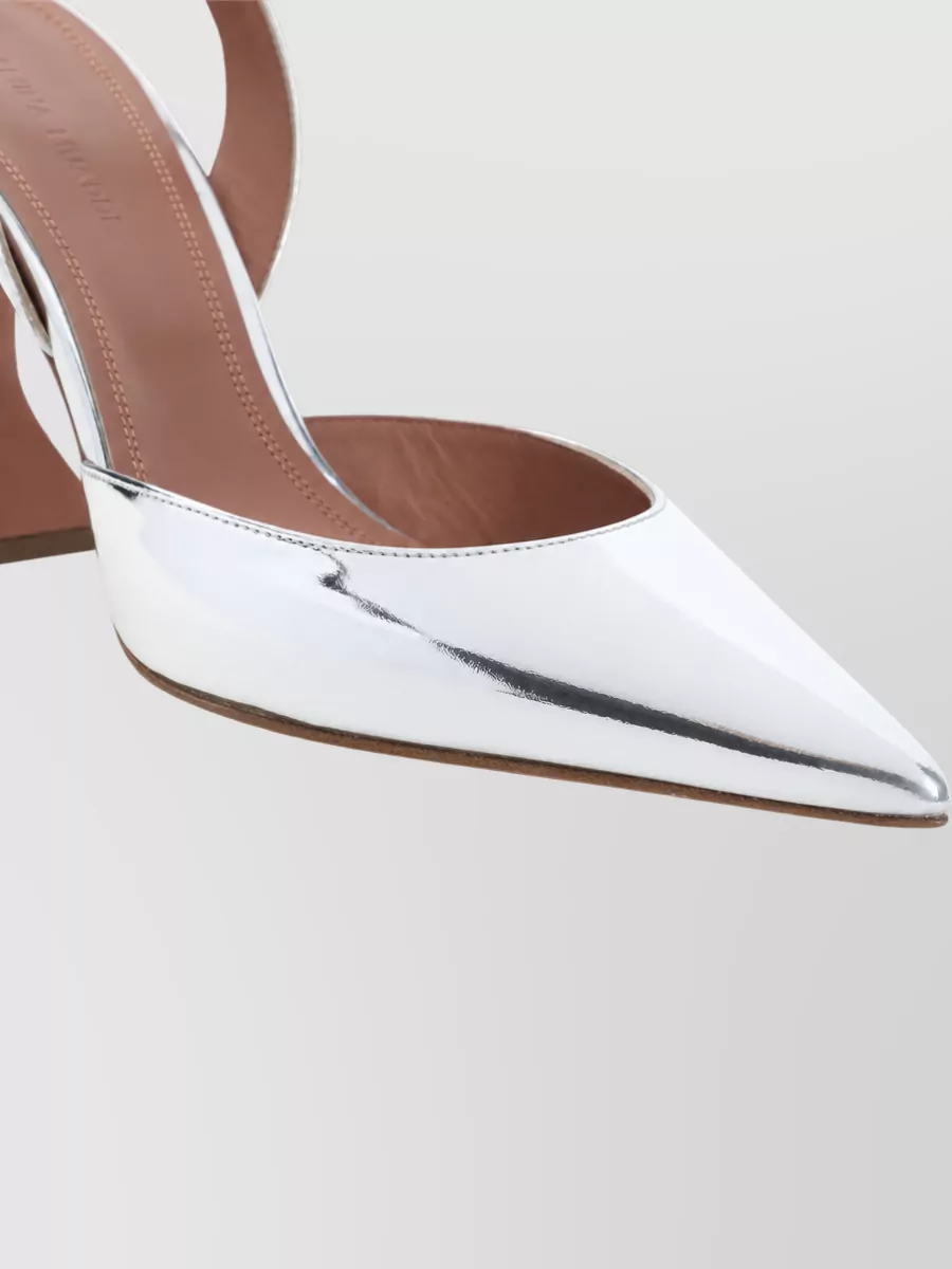 Amina Muaddi Patent Leather Slingback Mules