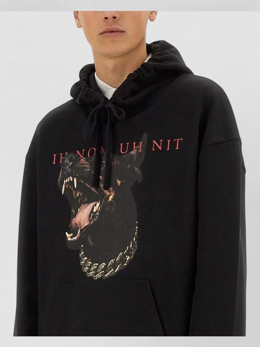 Ih Nom Uh Nit Printed Cotton Hoodie