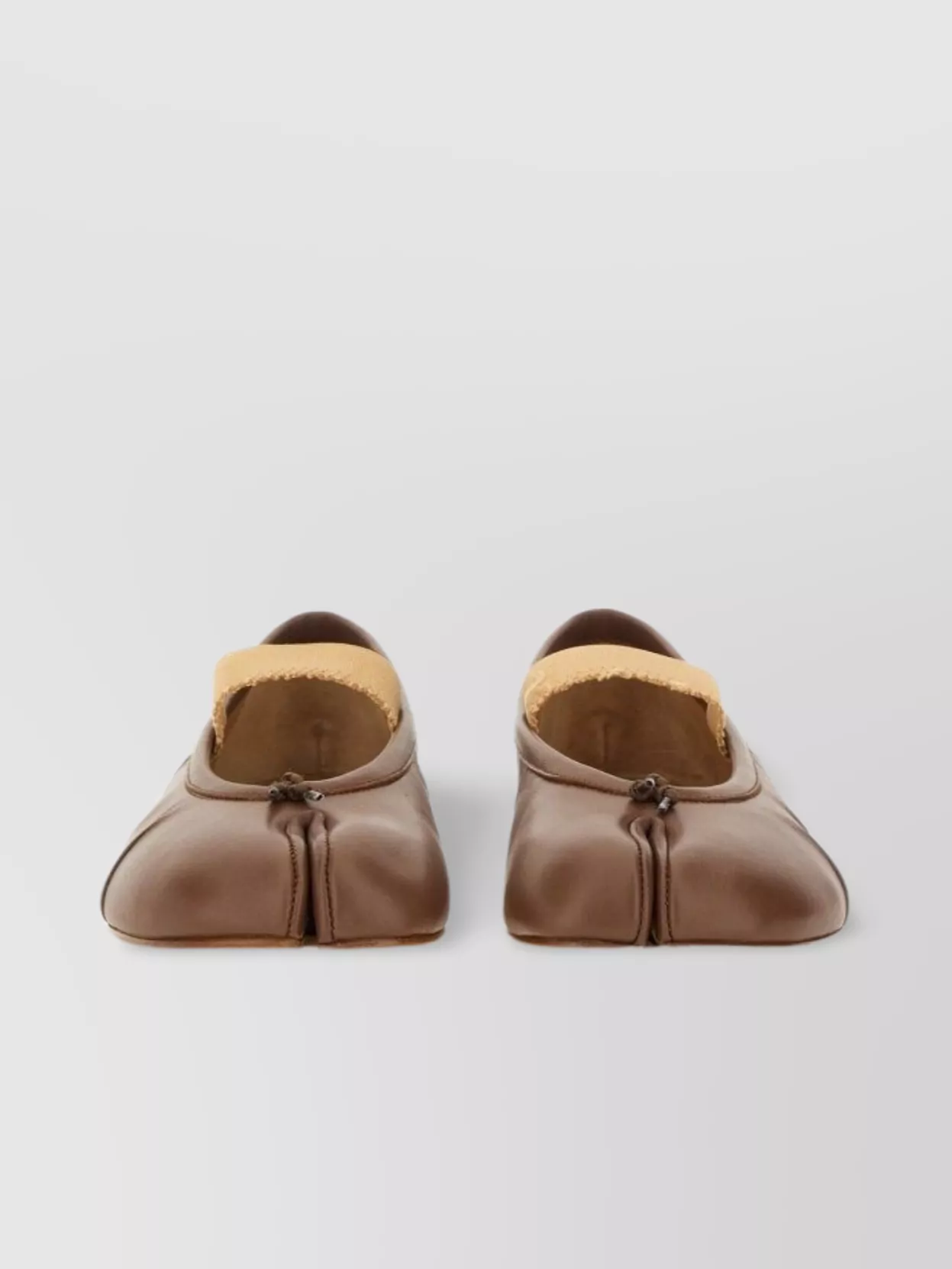 Maison Margiela Leather Ballerina Shoes Split Toe