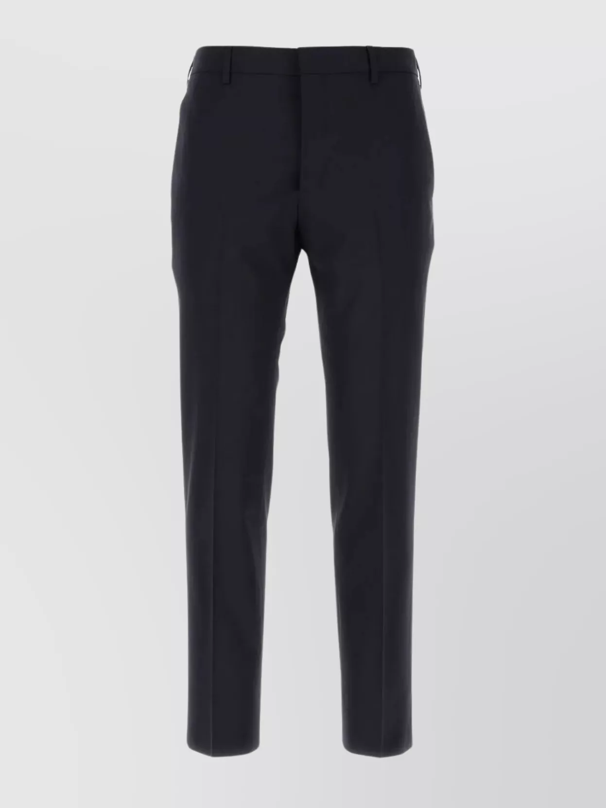 Shop Prada Tailored Wool Trousers With Belt Loops