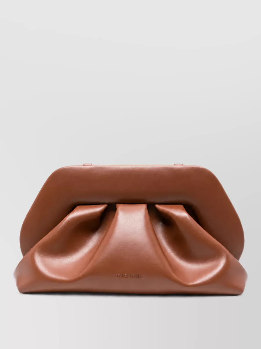 Themoiré Bios Medium Ruched Clutch Bag