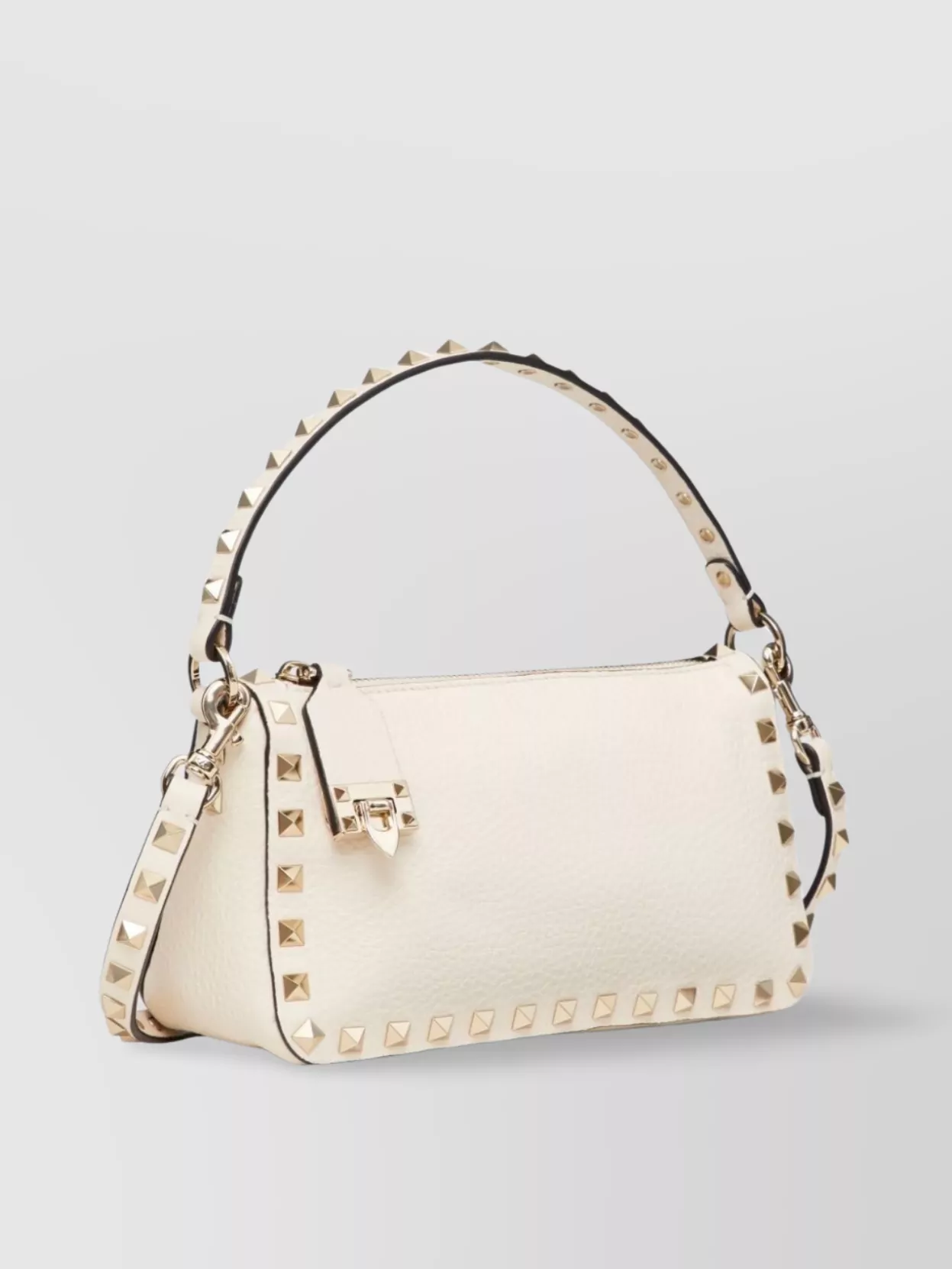 Valentino Small Leather Shoulder Bag With Rockstud Detailing