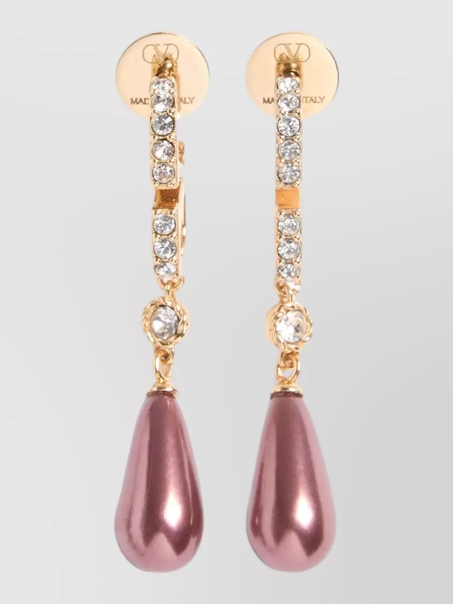 Valentino Garavani swarovski pearl drop earrings