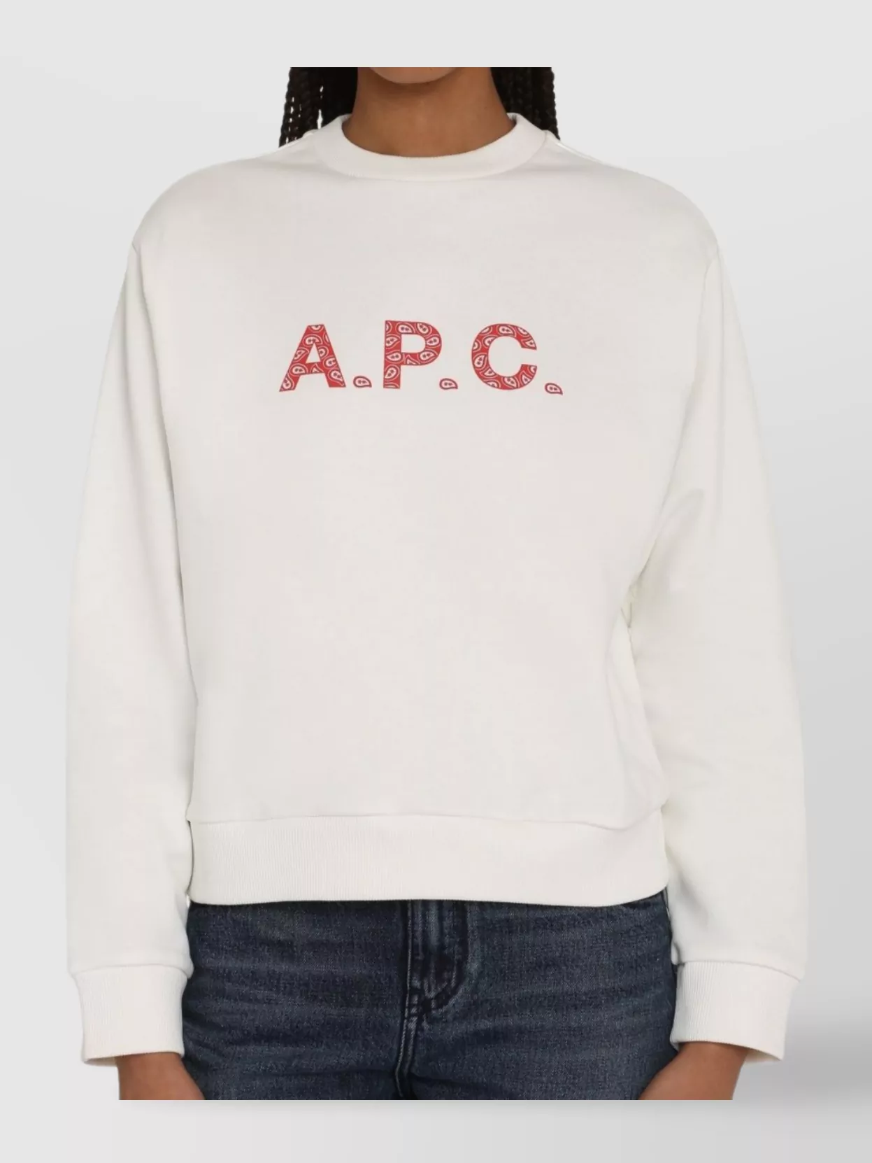 Apc Ribbed Crew-neck Sweatshirt With Long Sleeves
