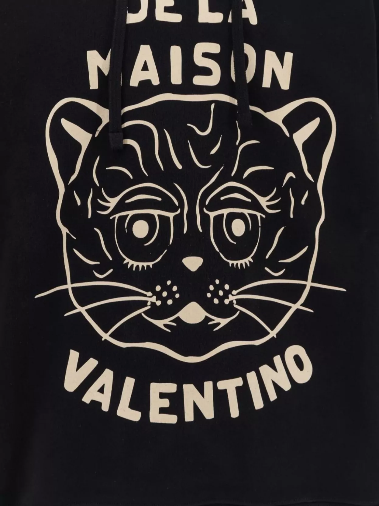 Valentino Hooded Graphic Print Sweater