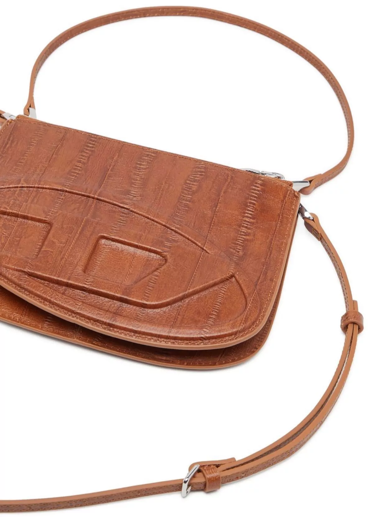 Diesel Twin Shoulder Bag With 2 Zippered Compartments